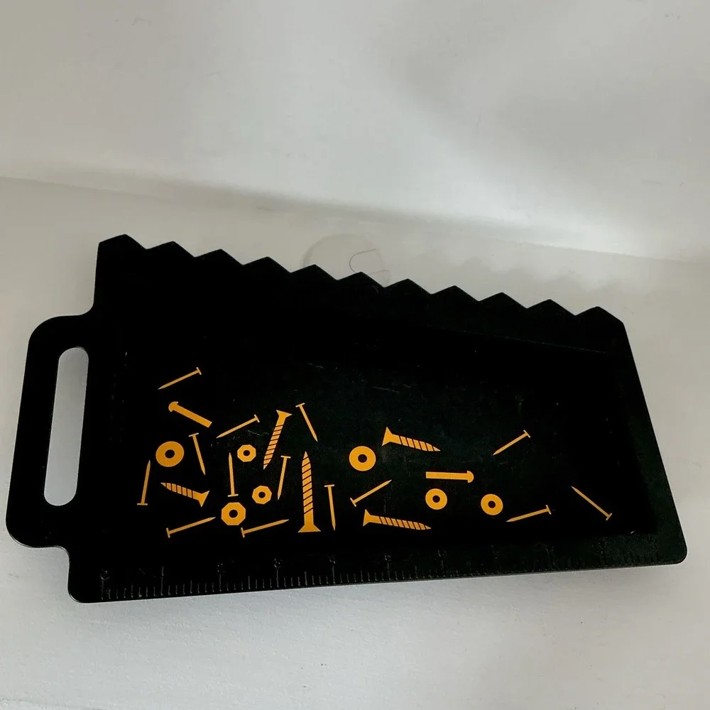 Vintage Magnetic Black Plastic Handsaw Shaped Carpenter Tray 12